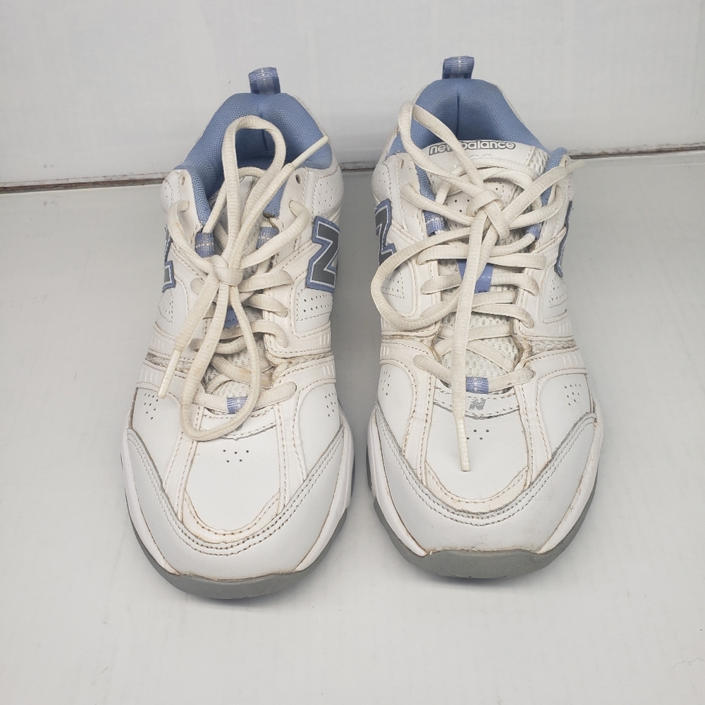 New Balance 409 Womens Sneakers White Blue Size 7.5 WX409WL Used 2012 - Picture 11 of 11